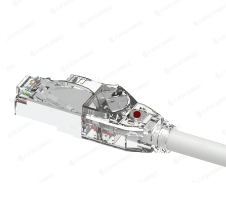 UL 인증 LED 추적 가능 Cat.6A STP 26AWG 패치 코드 1M 회색 색상 - UL 인증 LED 추적 가능 Cat.6A STP 26AWG 패치 코드